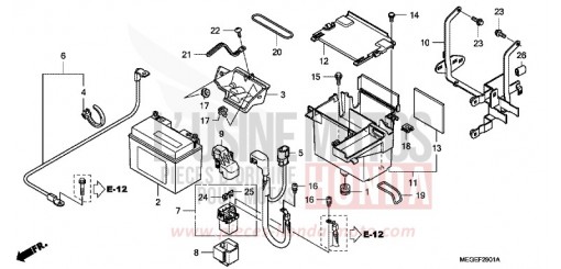 BATTERY (ABS) VT750CSA de 2010